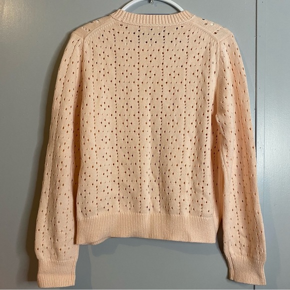 J. Crew Point Sur Blush Peach Pullover Sweater Tops Size XL - Picture 2 of 5